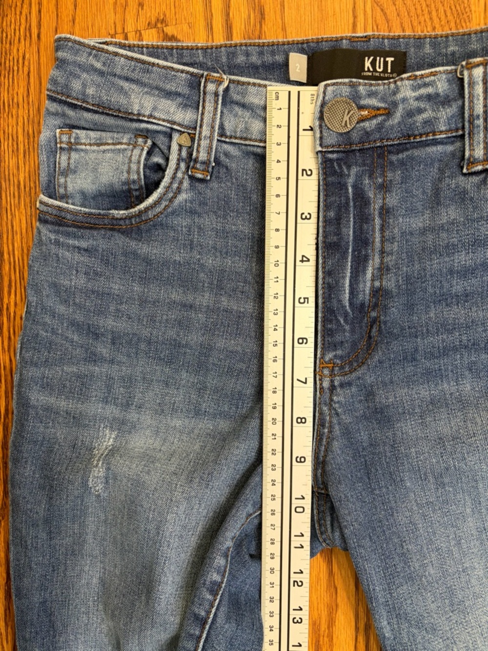 Kut from the Kloth Raw Hem Ankle Skinny Jeans - Picture 3 of 8